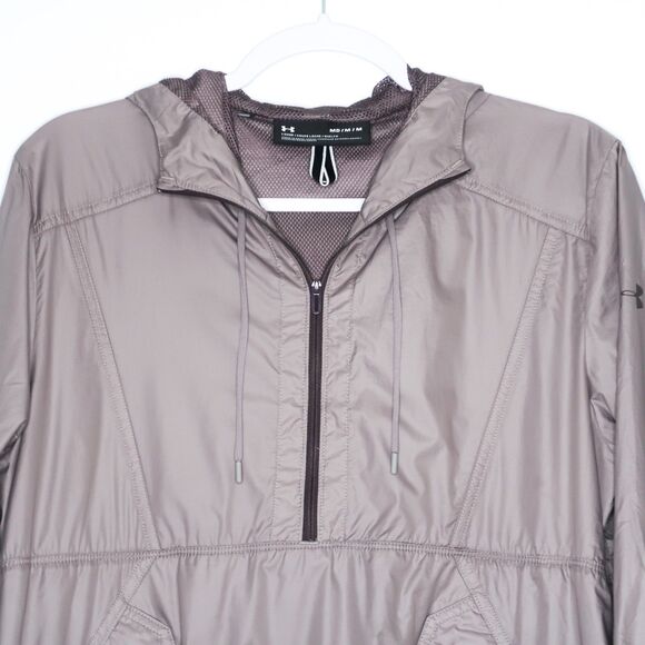 Under Armour Womens Pullover Hoodie Size Medium Purple Gray Workout Hiking Gym - Picture 6 of 8